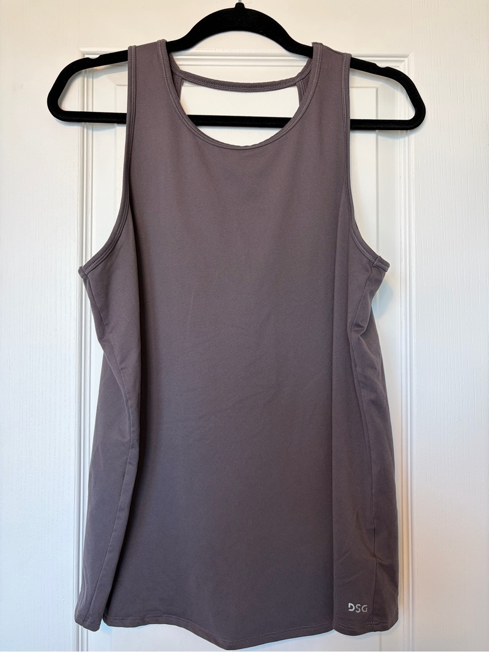 DSG Mauve Open Back Athletic Tank Top Workout Yoga Womens Size L